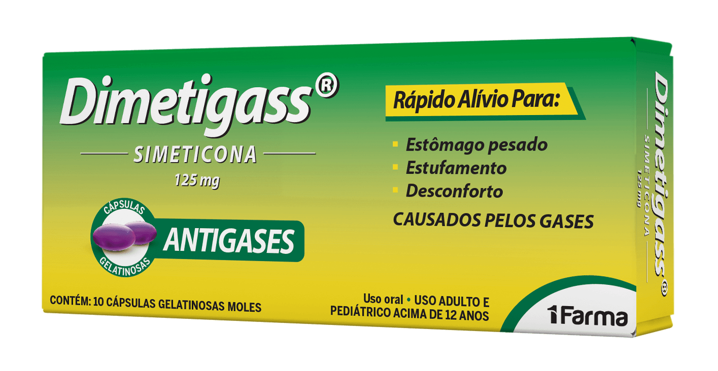 Imagem da embalagem do Dimetigass.