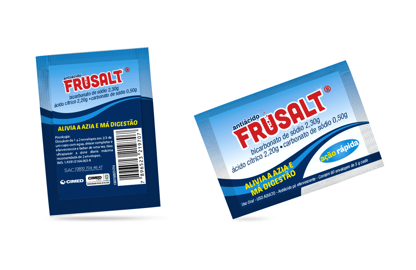 Imagem da embalagem do Frusalt Sachê.