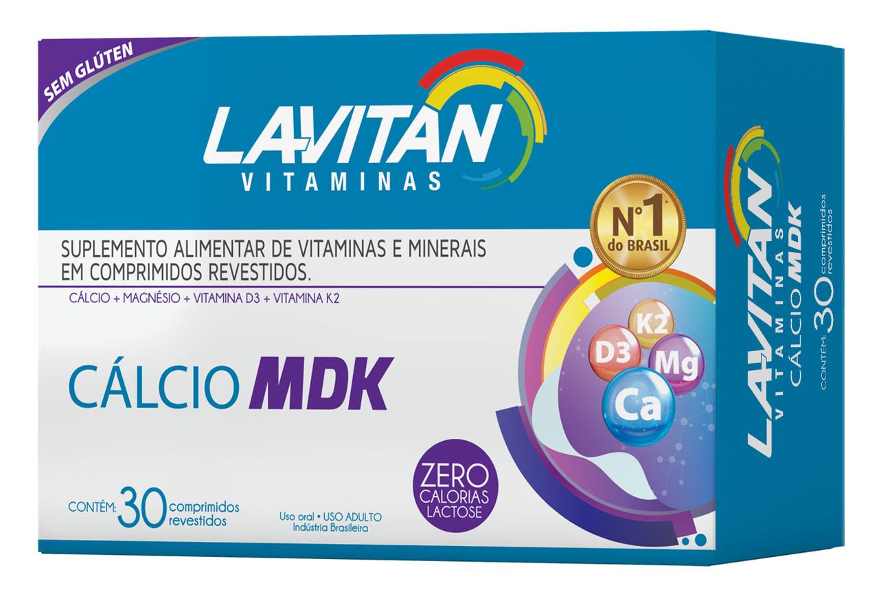 Imagem da Embalagem de Lavitan Cálcio MDK