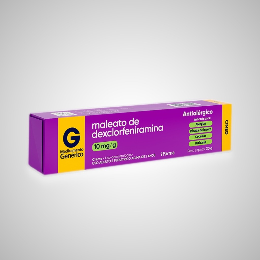 Maleato de dexclorfeniramina creme