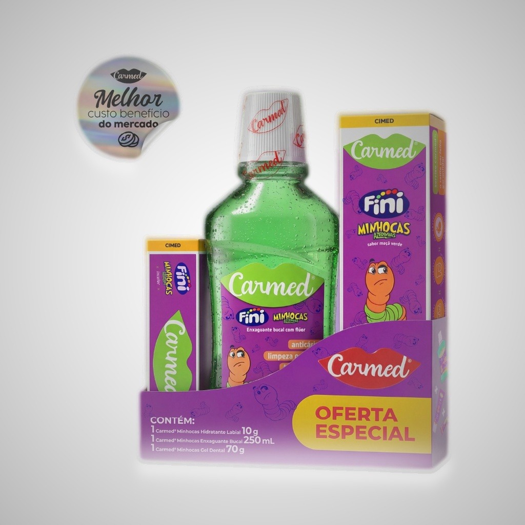 Carmed Kit Oral Care Fini Minhocas