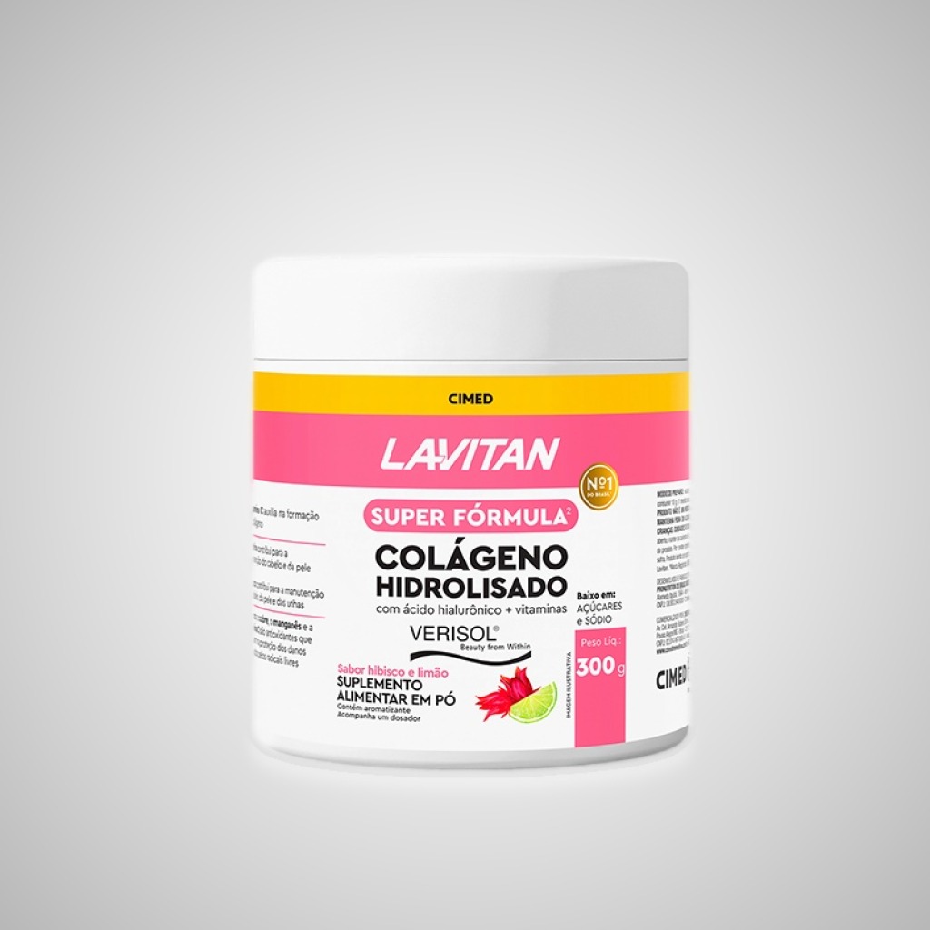 LAVITAN SF COLAGENO VERISOL HIBISCO E LIMÃO