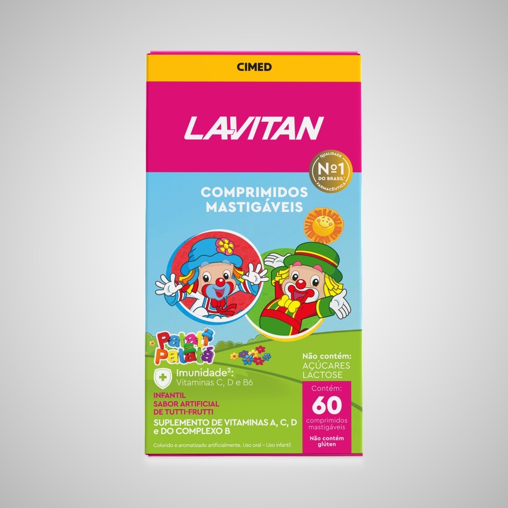 Lavitan Infantil Patati Patatá Comprimidos Mastigáveis
