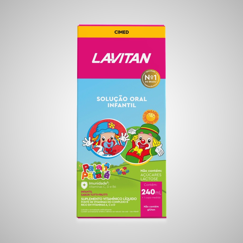 Lavitan Infantil Patati Patatá Solução Oral