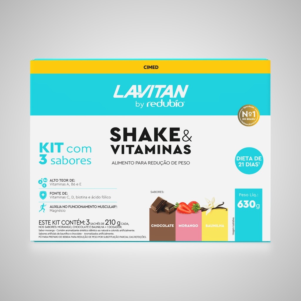 Kit Lavitan by Redubío Shake Slim Sabores