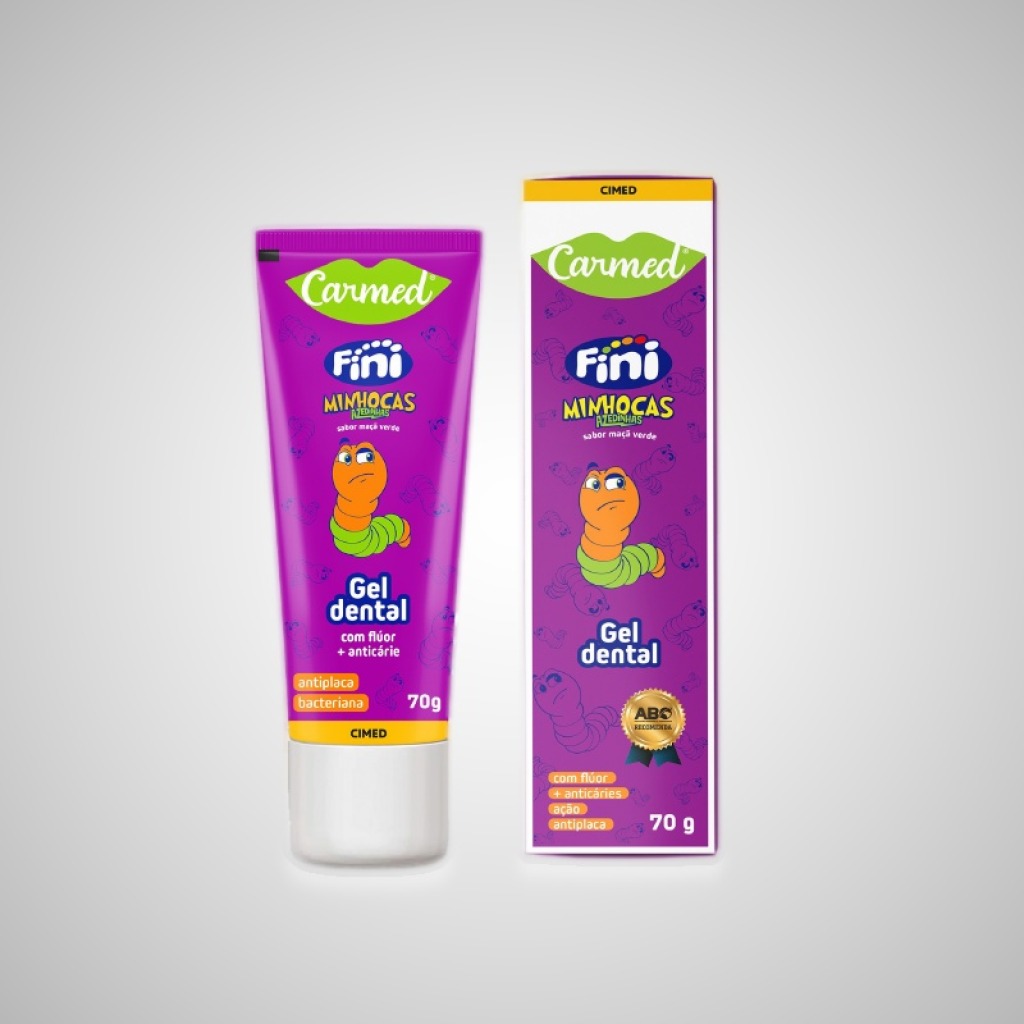 Carmed Gel Dental Fini Minhocas